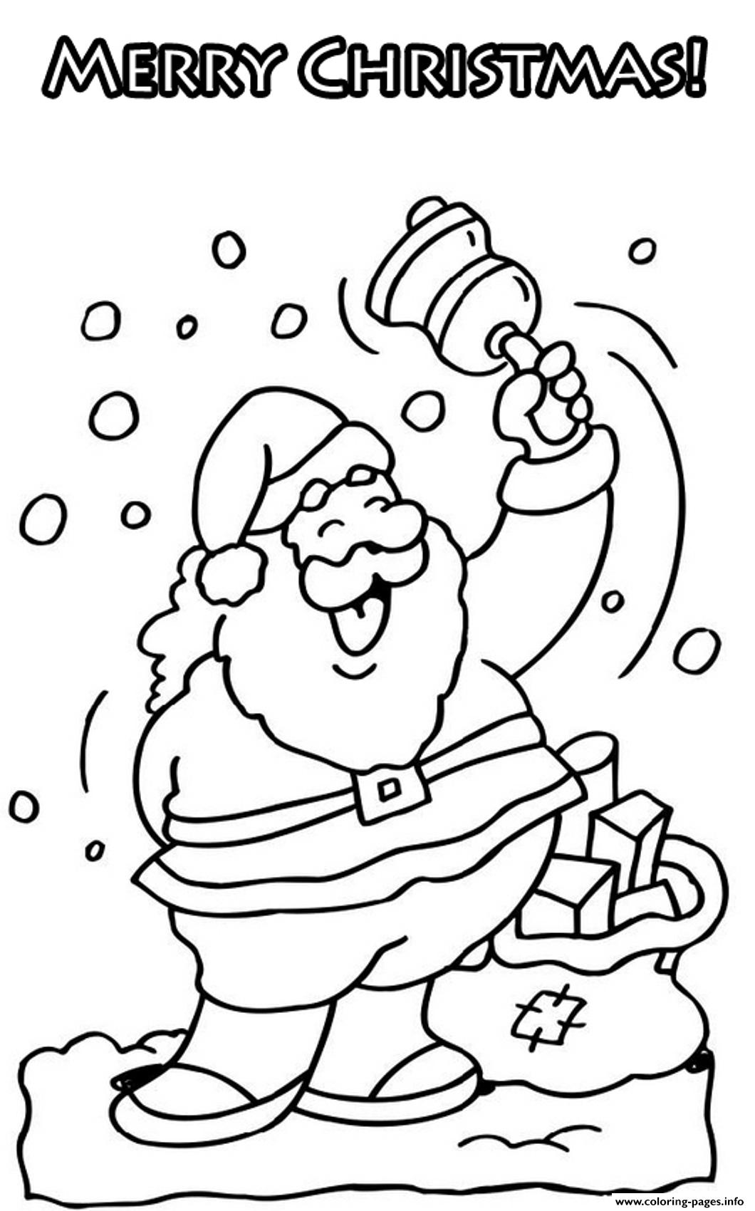 Coloring Pages For Merry Christmas Santa111d coloring