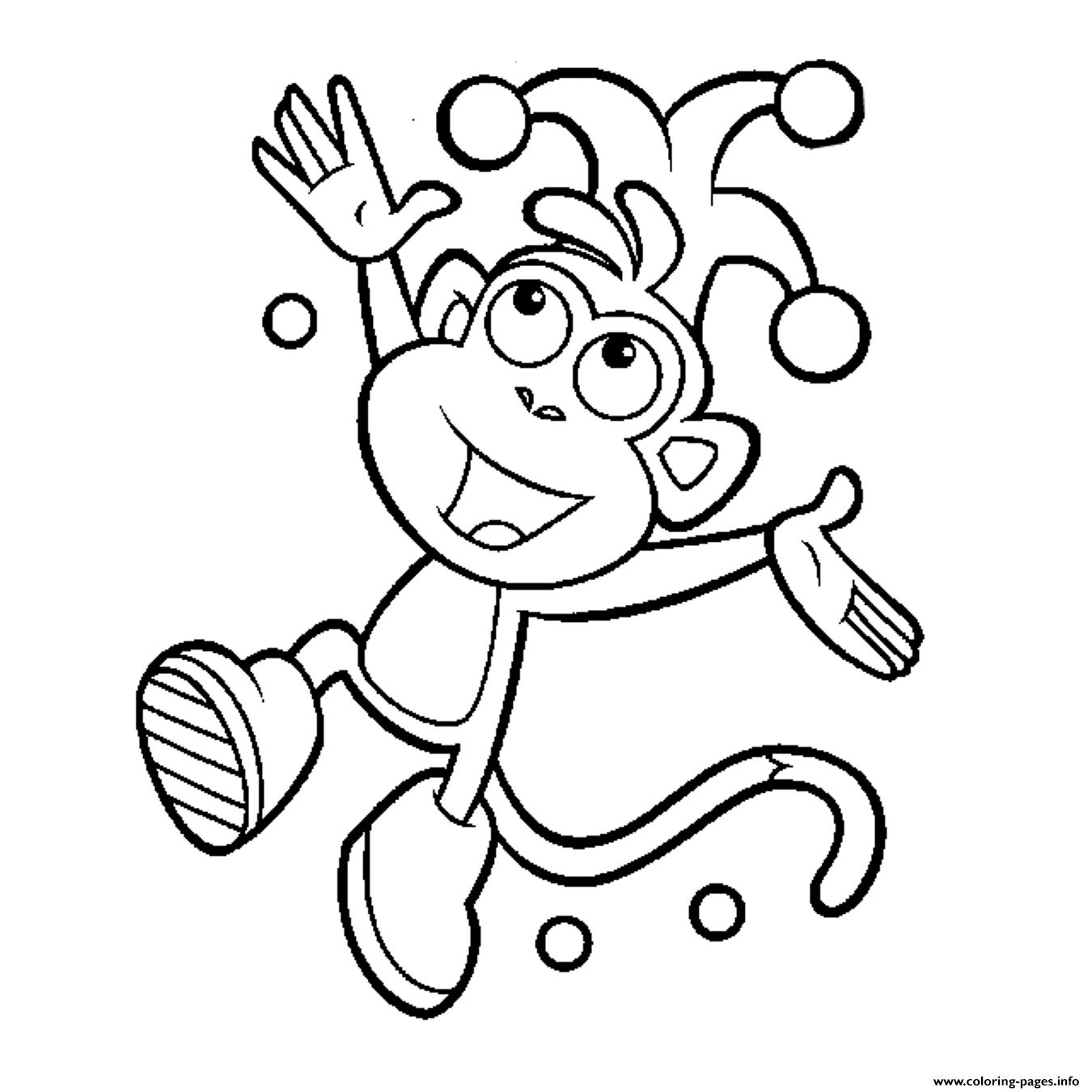 Boots Of Dora Printable S1d44 coloring pages