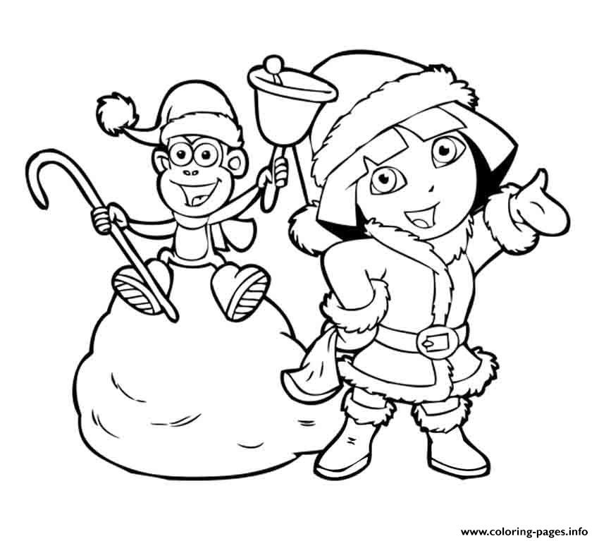 Dora Winter Boots 14c5 coloring pages