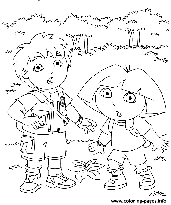 Coloring Pages Diego And Dora9d2f coloring