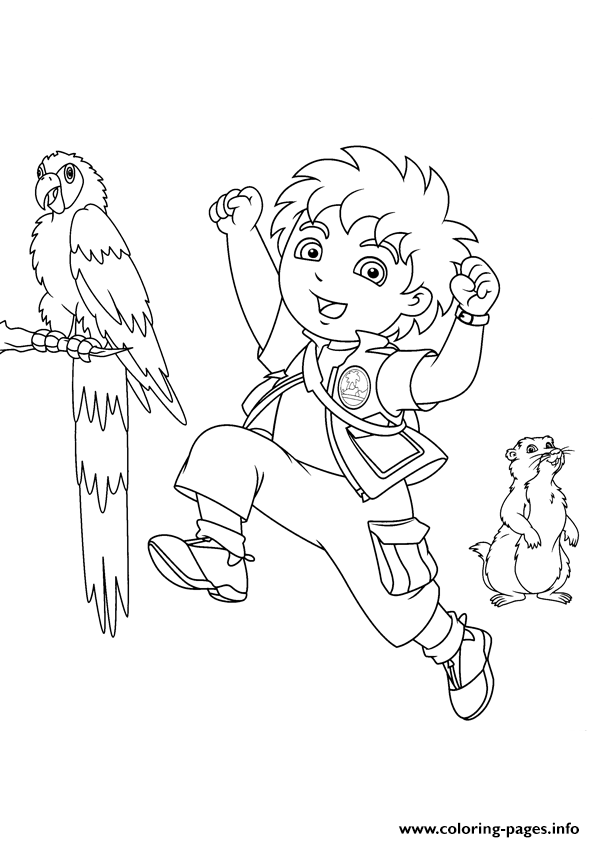 Go Diego S For Kids627f coloring pages