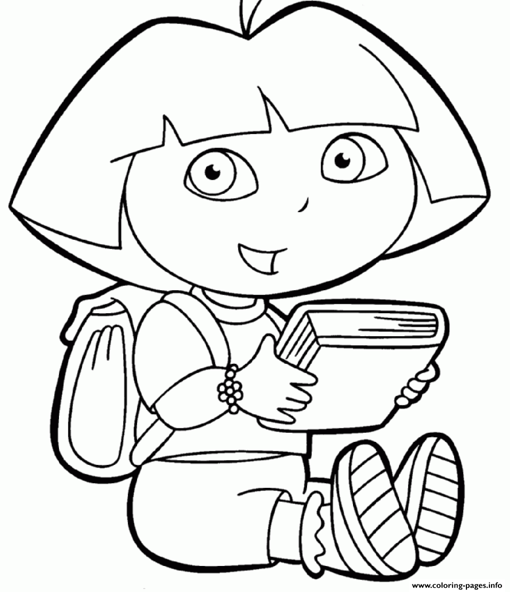 Dora The Explorer S And A Bookbb06 coloring