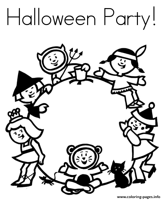 Halloween  Party7ea3 coloring