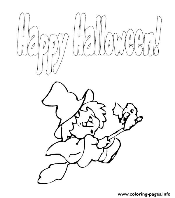 Witch Flying Halloween S Freea7e3 coloring