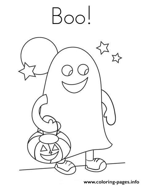 Ghost Boo Costume Halloween 65cf coloring