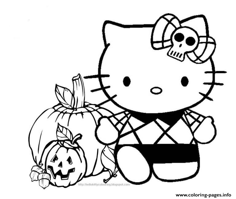 Halloween  Hello Kitty9356 coloring