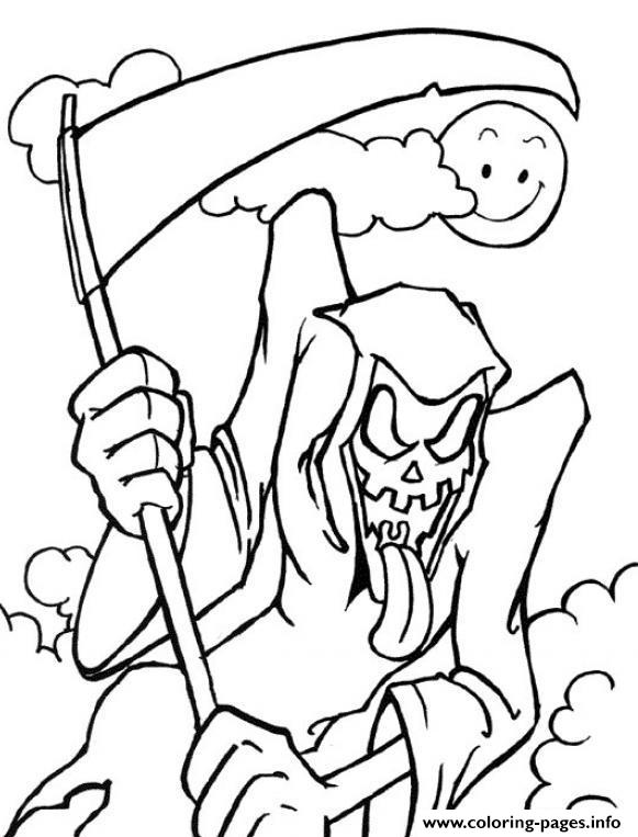 Scary Halloween S Grim Reaper1c06 coloring