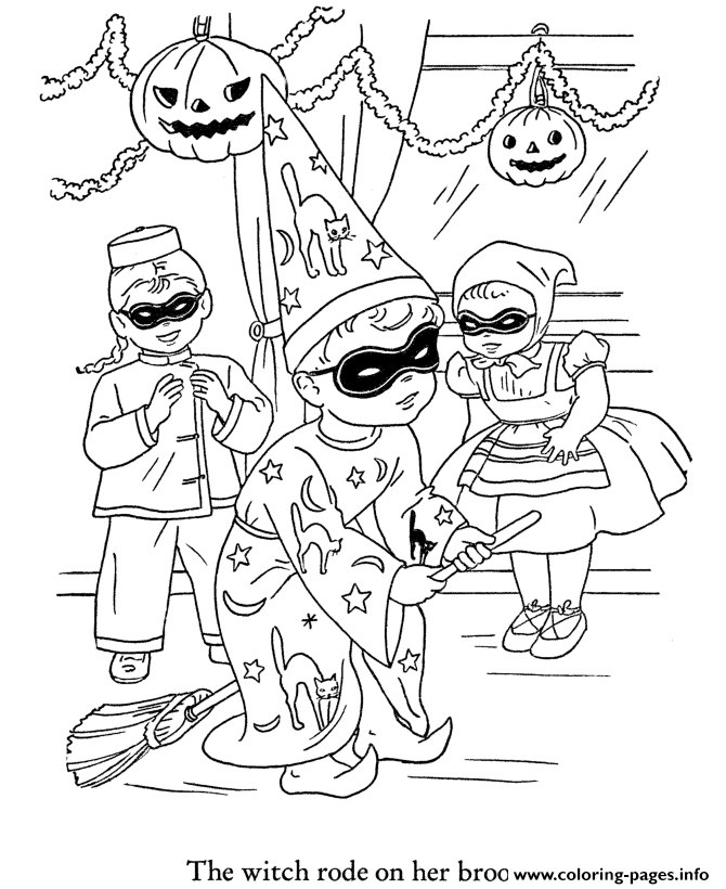 Party Free Halloween Coloring Sheets Kidsae5f coloring