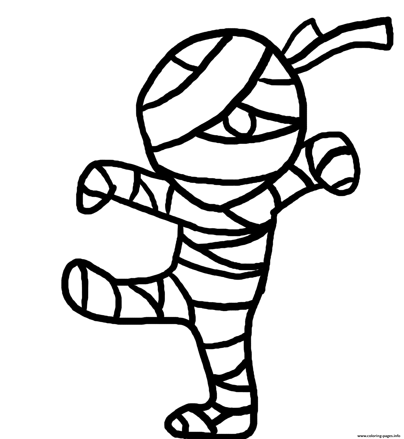Mummy Halloween S Toddlers2e24 Coloring Pages Printable
