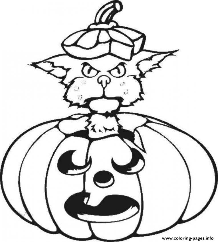 Black Cat Halloween S Printable Kids849a coloring