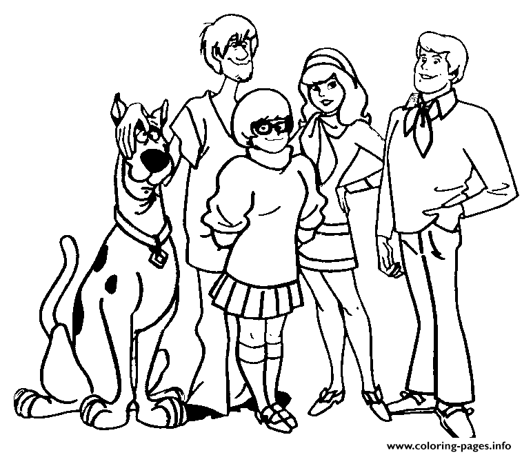 Halloween Scooby Doo And Friends S8966 Coloring Page Printable