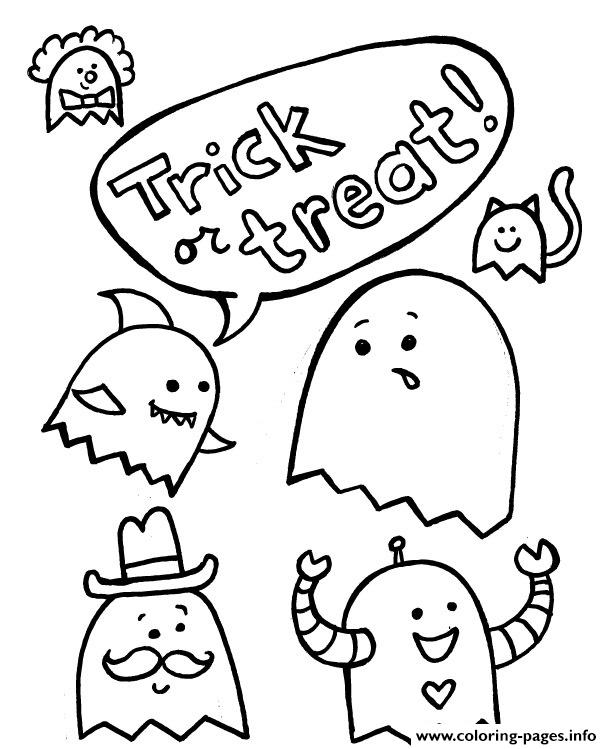 Halloween S Trick Or Treat6c77 coloring