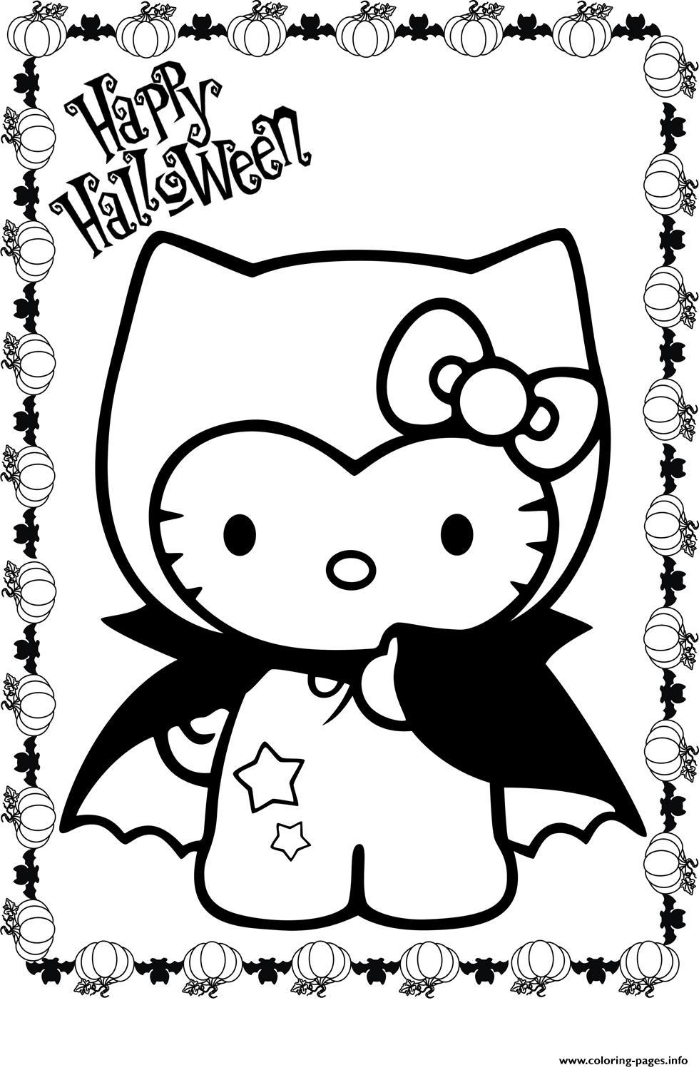 Hello Kitty S Costume Halloweenba0a coloring