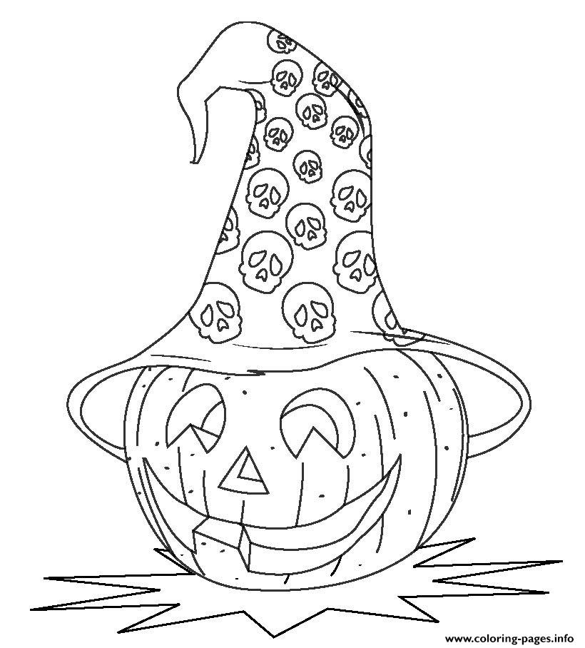 Halloween S Of A Pumpkin Headfd44 coloring