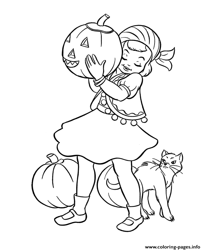 Coloring Pages For Girls Halloween5cd3 coloring