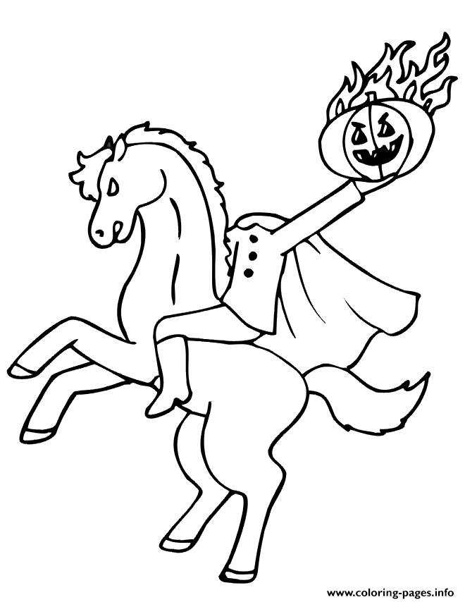 Halloween S Headless Horsemana58b coloring