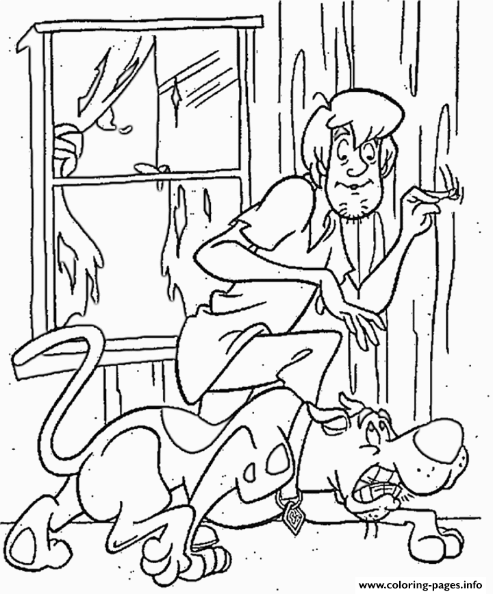 Coloring Pages Of Scooby Doo Halloweene3db coloring