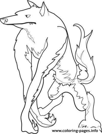 Adult Werewolf Halloween S Print Free5f16 coloring