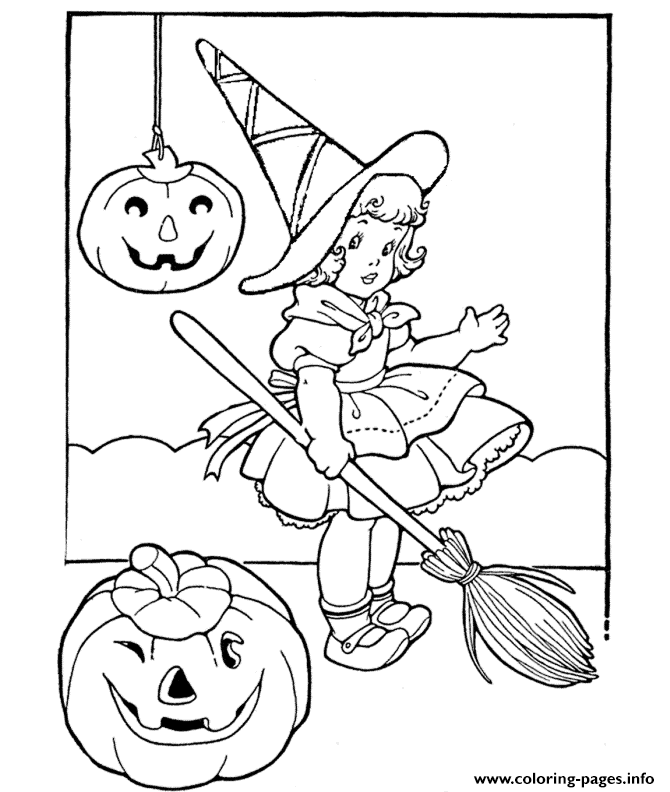 Halloween S Of Pumpkins And Costume6155 coloring