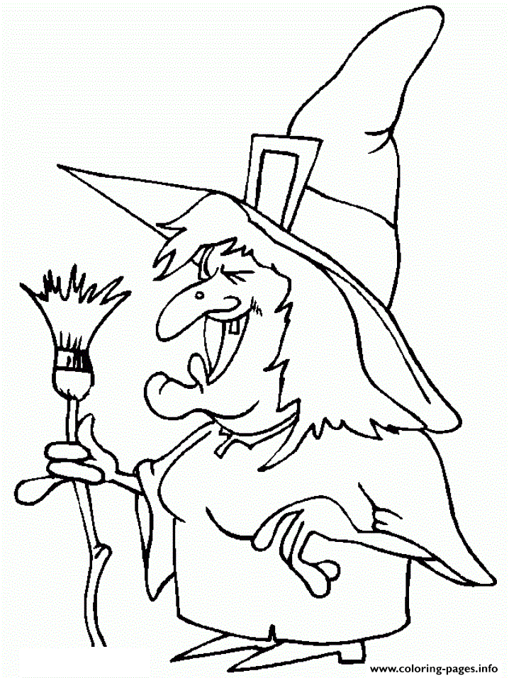 Witch Printable Halloween Sc3cb coloring
