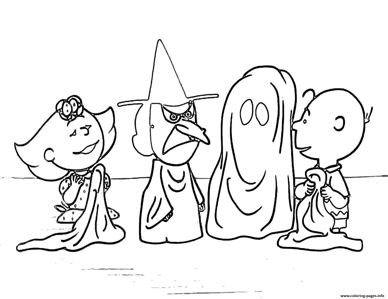 Charlie Brown Halloween S For Kidsc4d7 Coloring page Printable