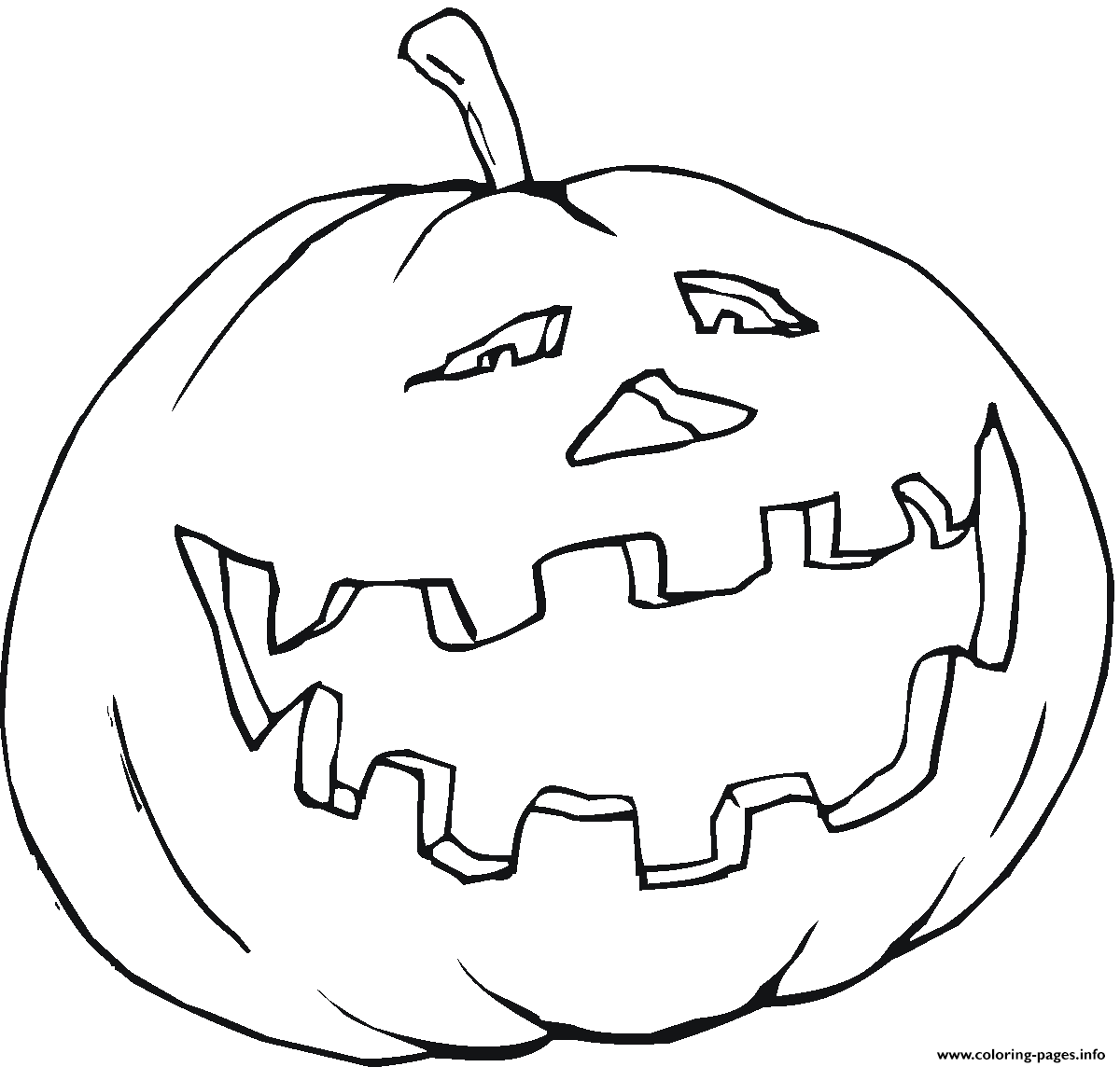 Scary Halloween Pumpkin S Preschoolers Free4775 coloring