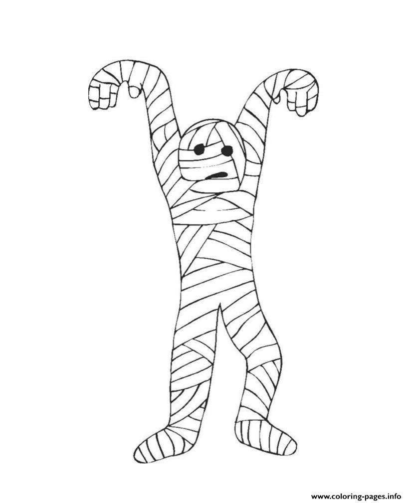 Halloween Mummy Free Color Pages For Kidseb73 coloring
