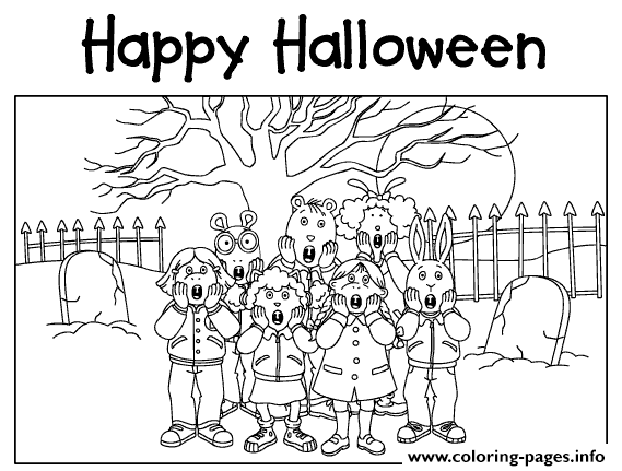 Coloring Pages For Kids Halloween Scary7958 coloring