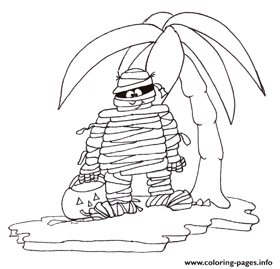 Mummy Halloween Colouring Pages For Kids To Colour8f80 coloring