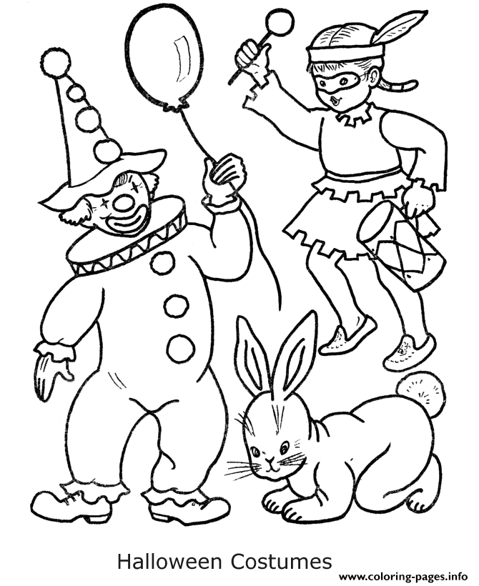 Costumes For Halloween S Printable For Preschoolersdf2f coloring
