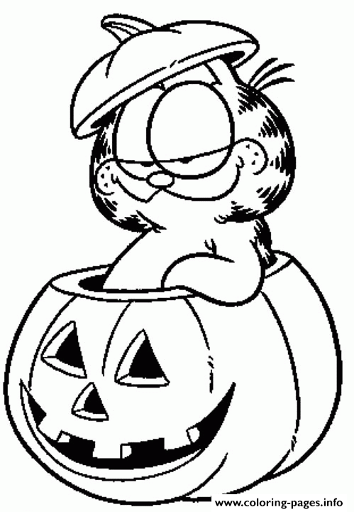 Garfield Halloween S For Preschool Kids1f50 coloring