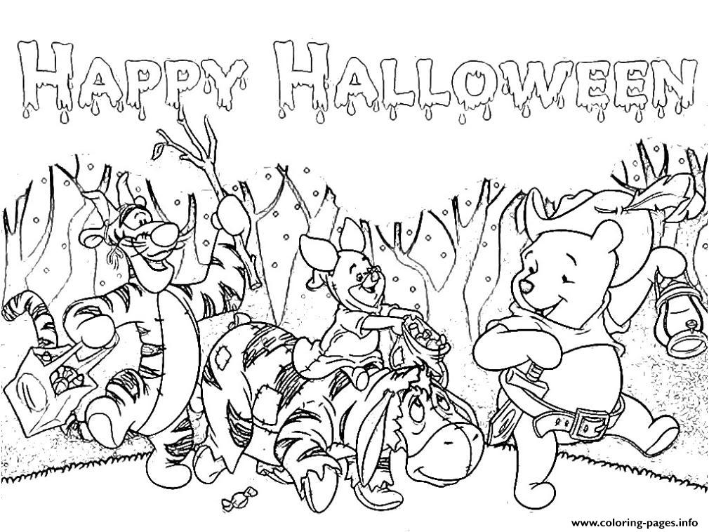Halloween S Winnie The Pooh And Friends800e Coloring Pages Printable