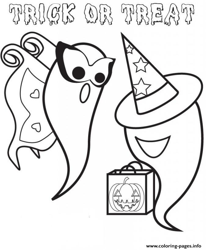 Coloring Pages Printable Halloween Ghostd671 coloring