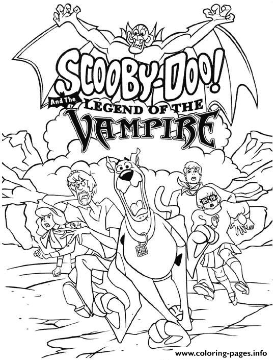 Scooby Doo S Vampire Halloweenba50 coloring
