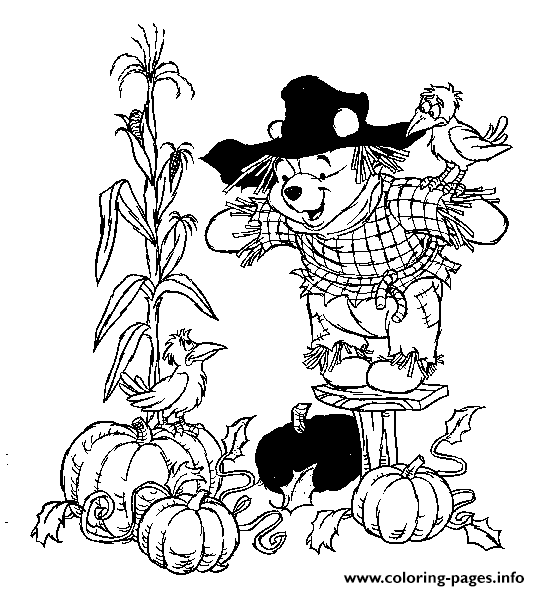 Pooh In Halloween Coloring Page63ab coloring