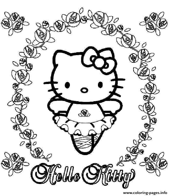Ballerina Hello Kitty B5d0 coloring