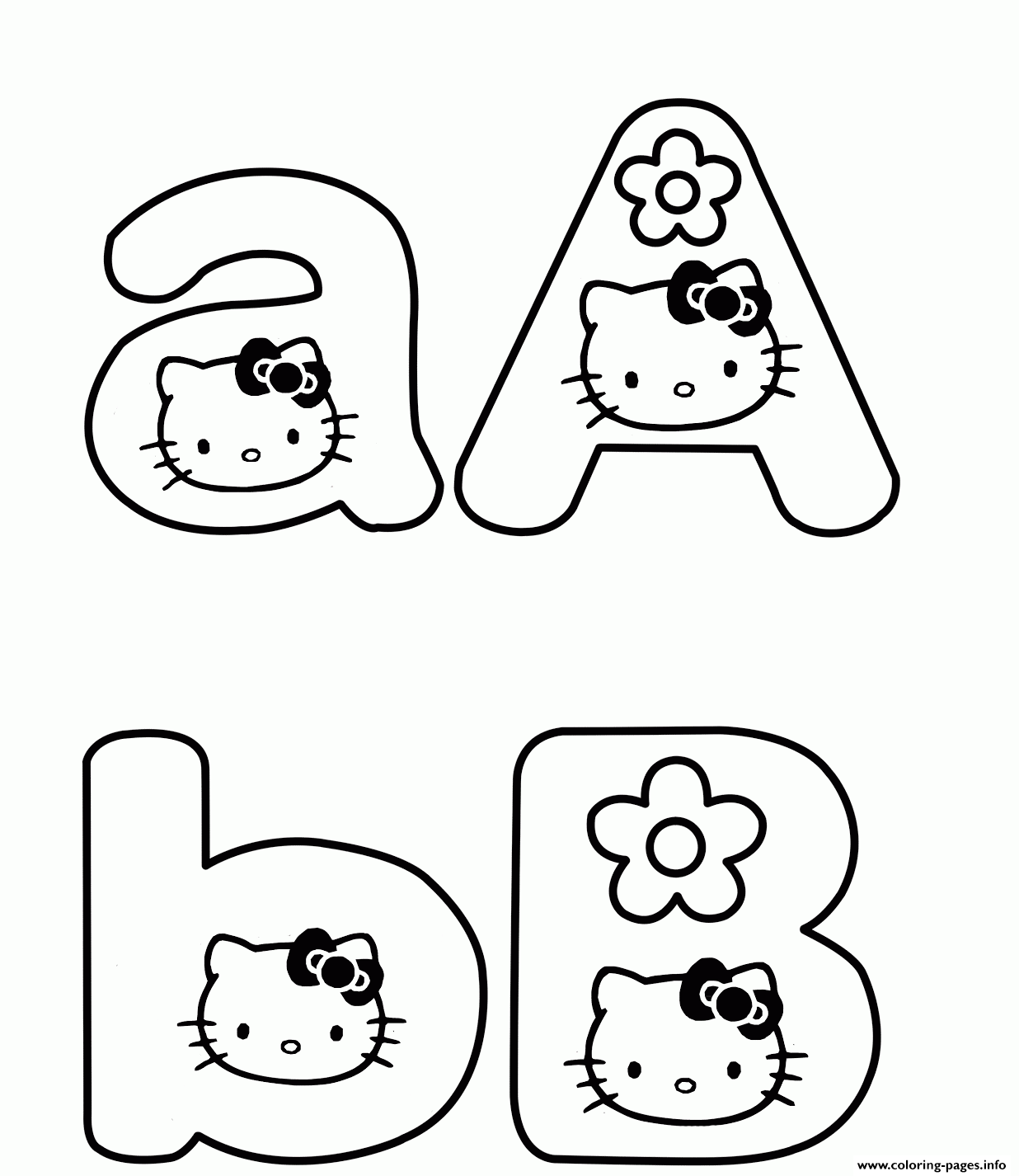 Hello Kitty Alphabet S Printabled159 coloring