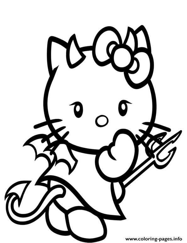 Hello Kitty Devil S99f6 coloring