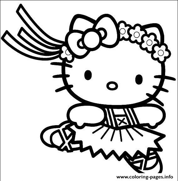 Pretty Hello Kitty S Ballerina0d4c coloring