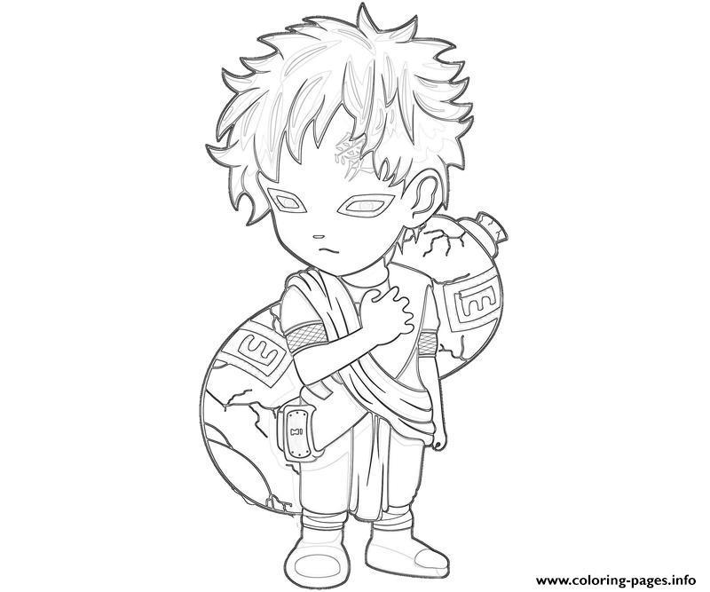 Character Of Naruto S Gaarae77d coloring