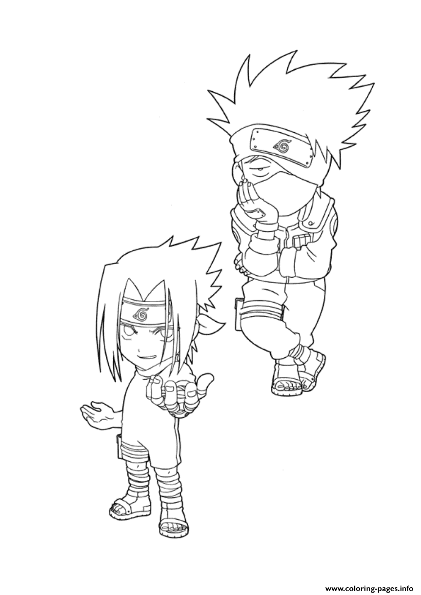 Naruto S Kakashi And Sasukecb5d coloring