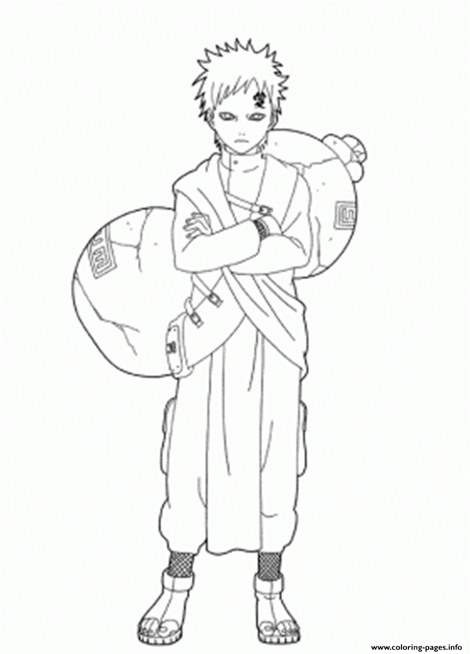 Naruto S Awesome Gaara1266 coloring