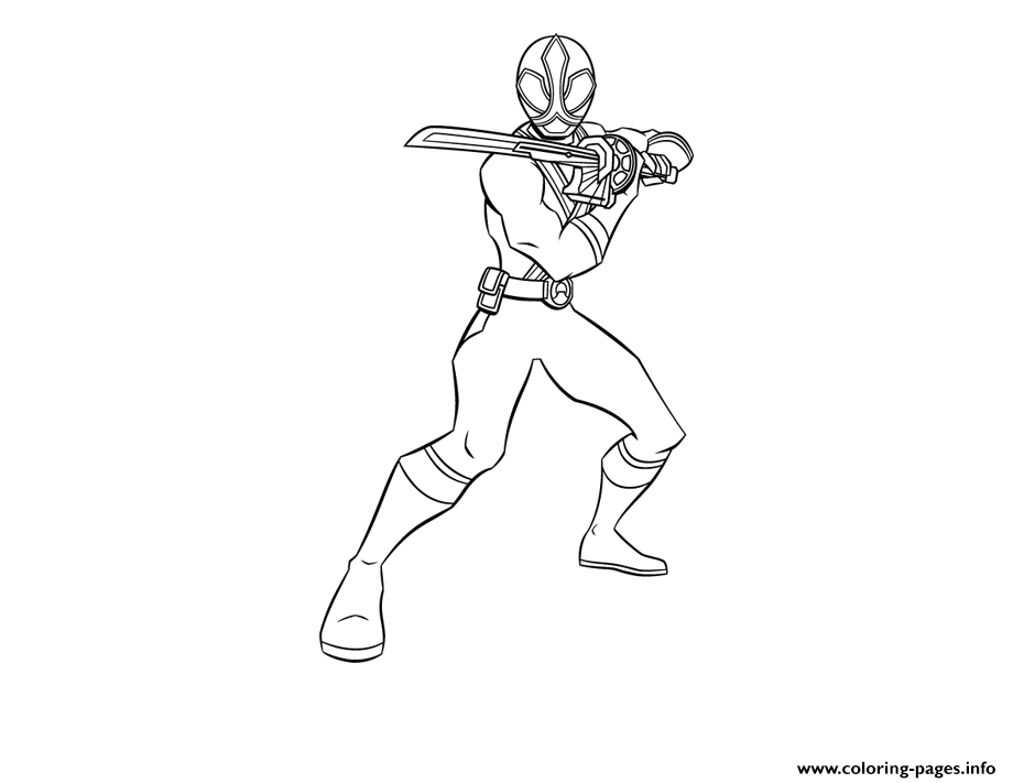 samurai power rangers s red ranger0734 coloring pages printable