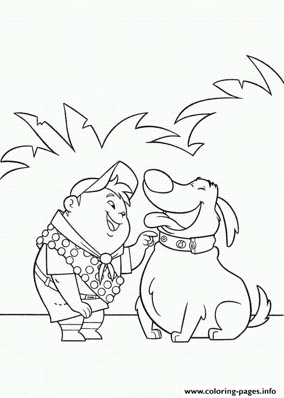 Russell And The Dog Coloring Page E1449388020325213f coloring