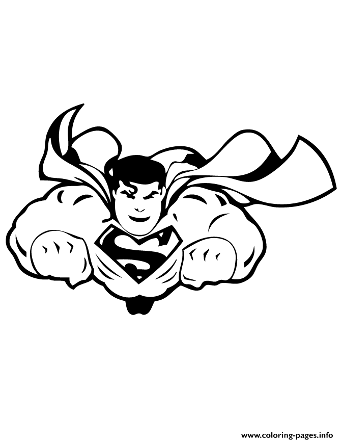 Awesome Flying Superman S For Kids Printable6f96 coloring