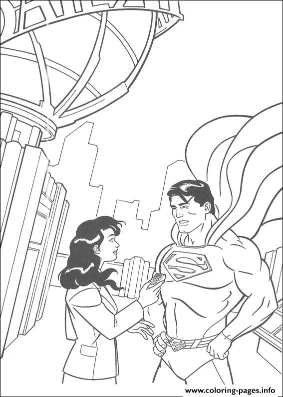 Lois Lane Interviews Superman Coloring Page550e coloring
