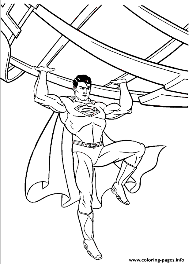 Superman In Daily Planet Coloring Paged0cb coloring