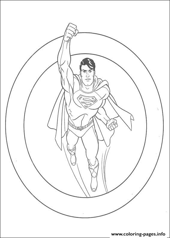 Superman In A Circle Coloring Page5a20 coloring