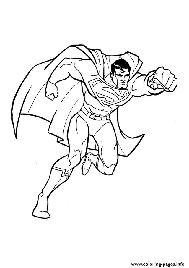 Great Superman  For Kids750f coloring