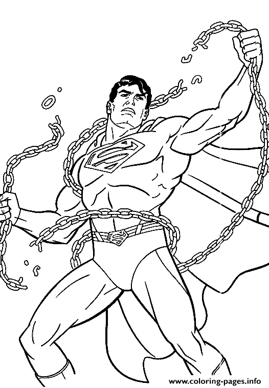 Unchained Superman S Free Printable86c1 coloring